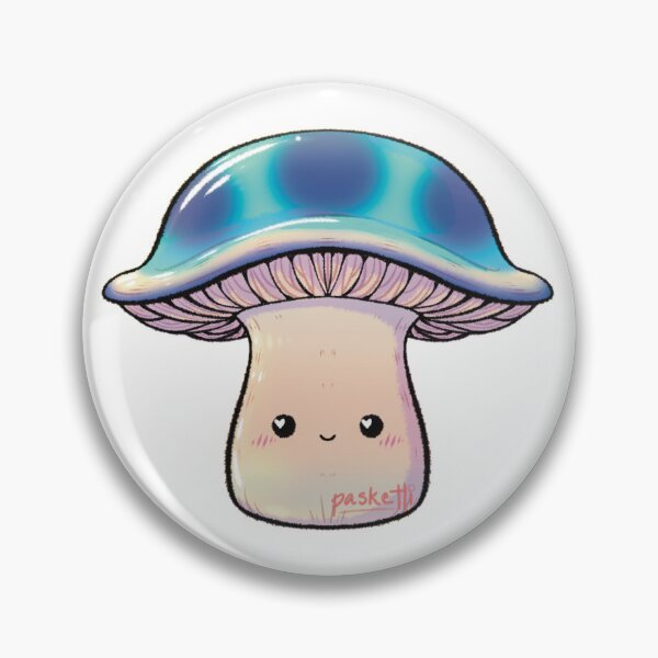 Item preview, OG Sparkling Blue Toadstool Mushroom designed and sold by paskettidraws.