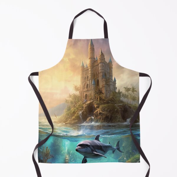 Item preview, Tropical Ocean Scene with Dolphin designed and sold by Dani Ashbury.