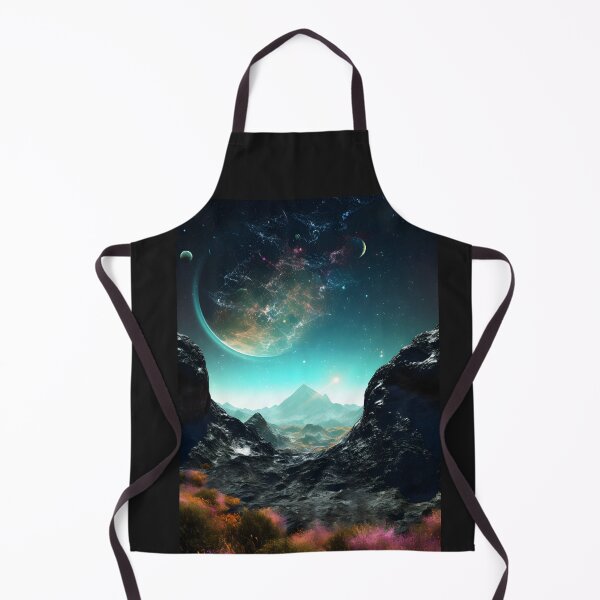 Item preview, Far Off World In Time and Space Fantasy SciFi Poster designed and sold by RarefiedAir.