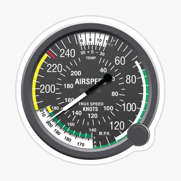 Airspeed Indicator Sticker Sticker