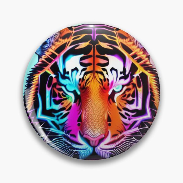 Item preview, Trippy Psychedelic Neon Tigers 9 designed and sold by Benito Del Ray.