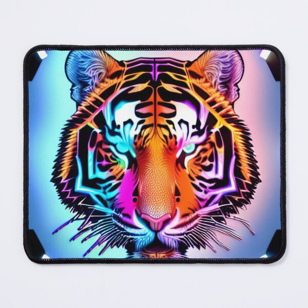 Item preview, Trippy Psychedelic Neon Tigers 9 designed and sold by Benito Del Ray.