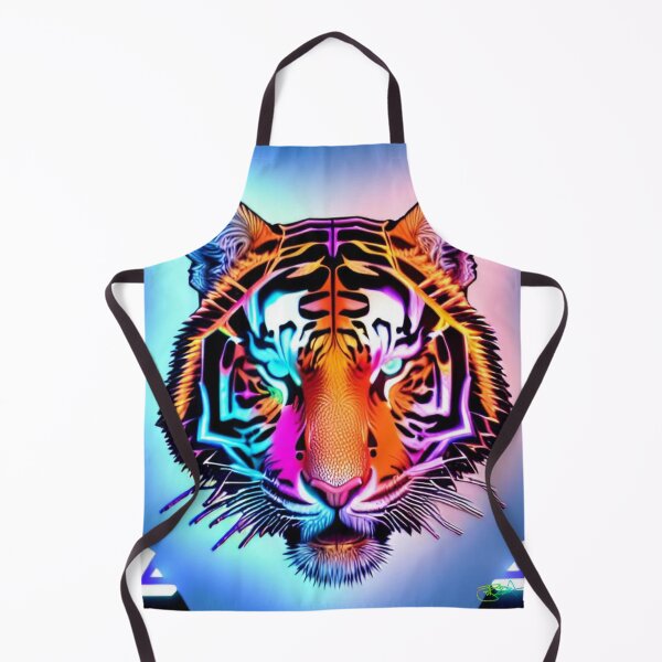 Item preview, Trippy Psychedelic Neon Tigers 9 designed and sold by Benito Del Ray.