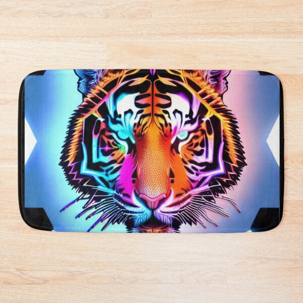 Item preview, Trippy Psychedelic Neon Tigers 9 designed and sold by Benito Del Ray.