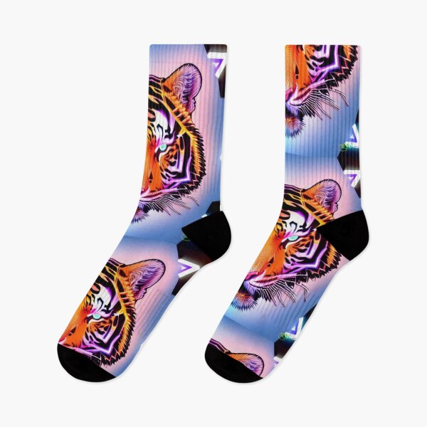 Item preview, Trippy Psychedelic Neon Tigers 9 designed and sold by Benito Del Ray.