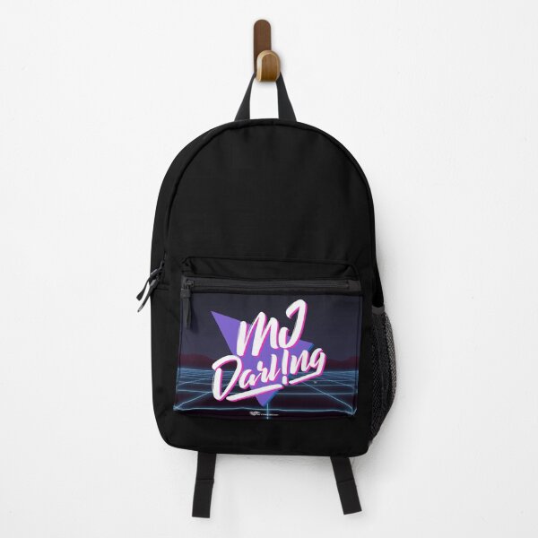 Item preview, MJ Darling - Retro New Wave Purple Neon Grid (Artist Logo Merch Graphic) designed and sold by mj-darling-arts.
