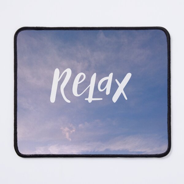 Item preview, Relax - mindfulness relaxing blue sky and clouds designed and sold by LittleBettyMakes.