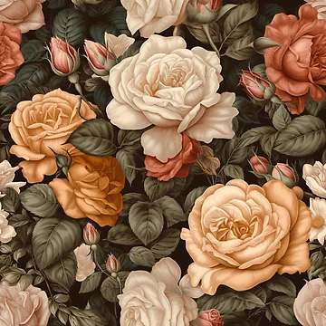 Artwork thumbnail, Faded Roses by HandCraftedArt