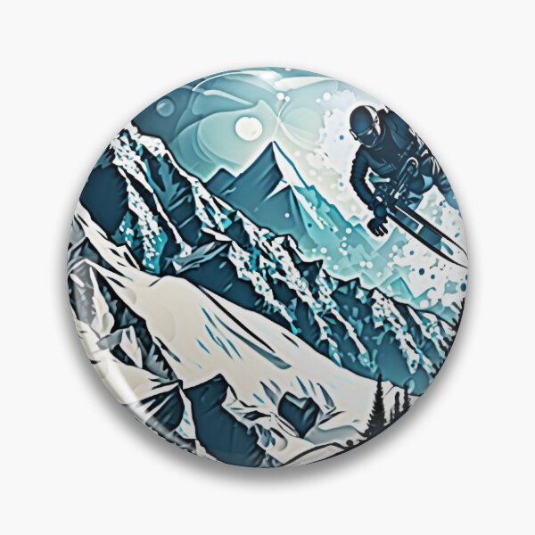 Item preview, Snowboarder in mountains designed and sold by Okracha.