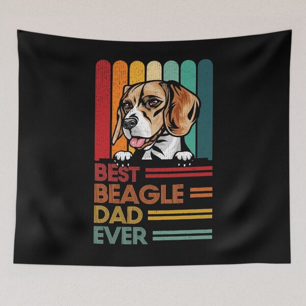 Item preview, Vintage Best Beagle Dad Ever Father's Day Dogs Lover designed and sold by TheSpottedDogAp.
