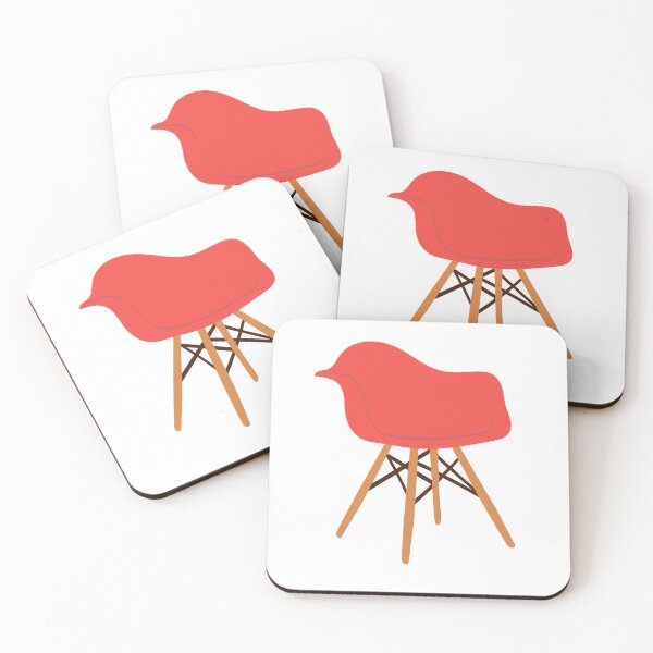 Item preview, Red Mid century Chair designed and sold by BrunchClub.