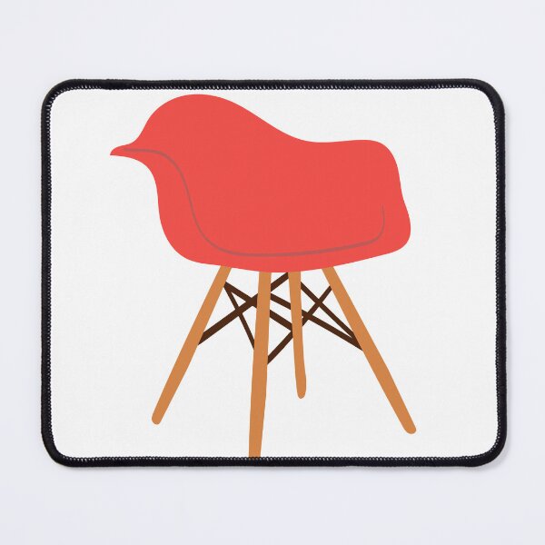 Item preview, Red Mid century Chair designed and sold by BrunchClub.