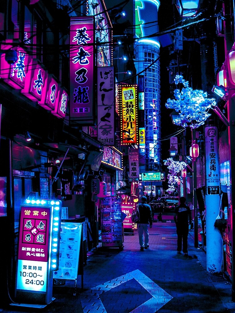 Blue Tokyo Alleys by HimanshiShah