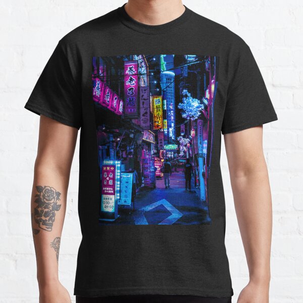 Blue Tokyo Alleys Classic T-Shirt