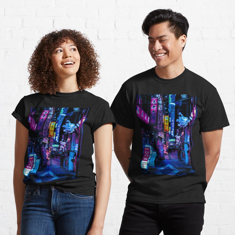 Blue Tokyo Alleys Classic T-Shirt