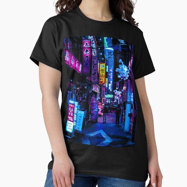 Artikel-Vorschau von Blaue Gassen von Tokio, designt und verkauft von Neondreamscapes.