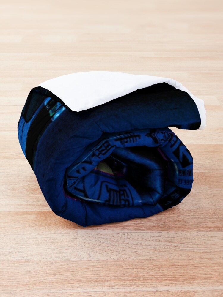 Alternate view of Blue Tokyo Alleys Comforter