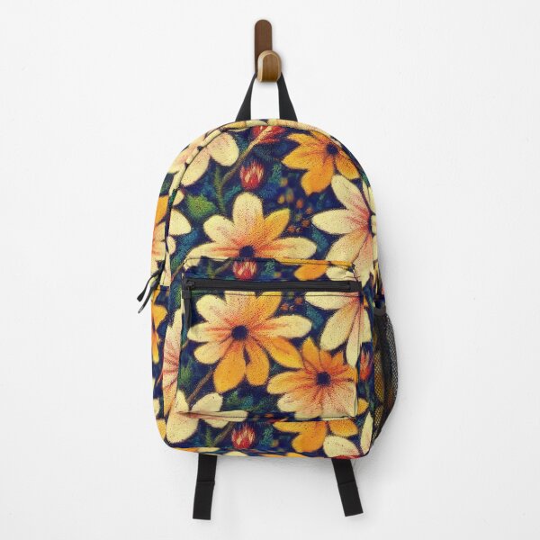 Item preview, Autumn Flowers Punk Pointillism 1 designed and sold by PinetumDesigns.