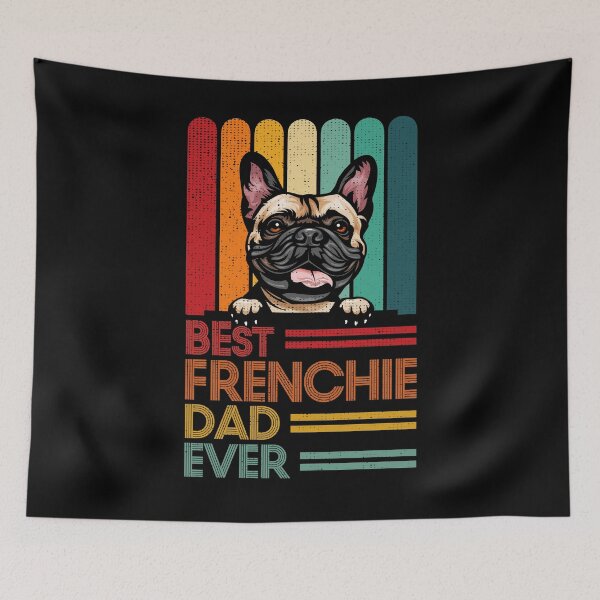 Item preview, Vintage Best French Bulldog Dad Ever Father's Day Dogs Lover designed and sold by TheSpottedDogAp.