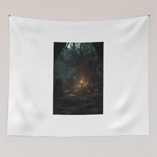 Artikelvorschau, Dark Forest Altar Scene #4 entworfen und verkauft von Free-Your-Mind-.