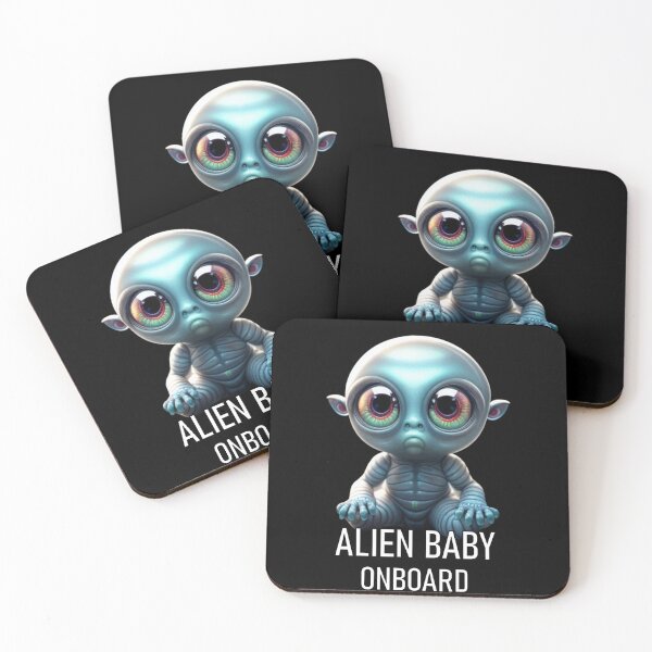 Item preview, Alien Baby Onboard designed and sold by Dioscuri Digital.