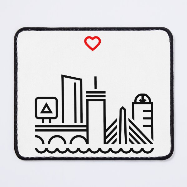 Item preview, Boston skyline in black designed and sold by ZylimeDesigns.