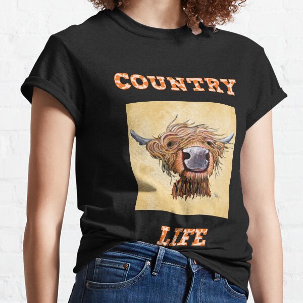 Highland Cow Football Comfort Colors Tee, Dallas Cowboys Merch