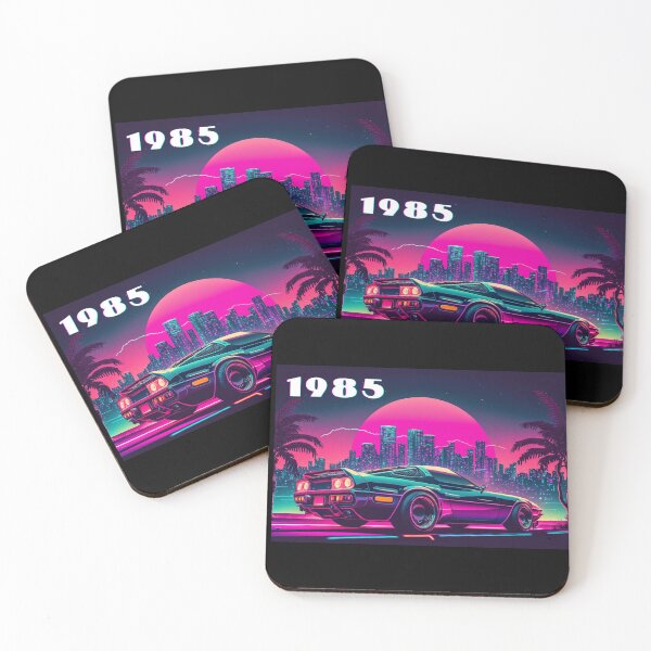 Item preview, Retrowave Car in Front of City designed and sold by UlDesigns.