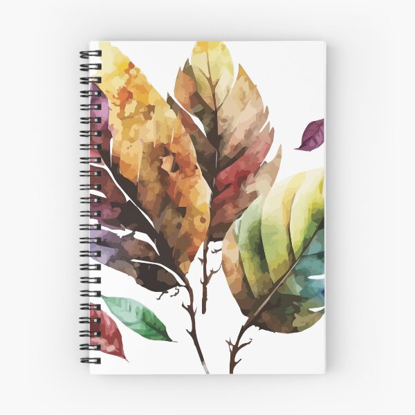 Item preview, A colorful boho painting of fallen leaves - Watercolor Leaves and Trees designed and sold by GVRDesign.