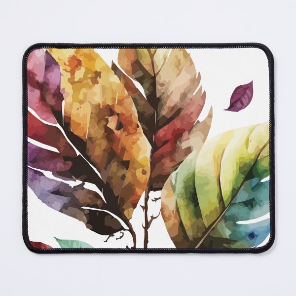 Item preview, A colorful boho painting of fallen leaves - Watercolor Leaves and Trees designed and sold by GVRDesign.