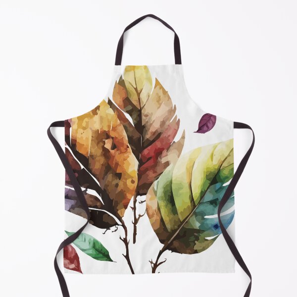 Item preview, A colorful boho painting of fallen leaves - Watercolor Leaves and Trees designed and sold by GVRDesign.