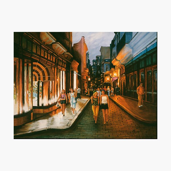 Downtown at Dusk Photographic Print