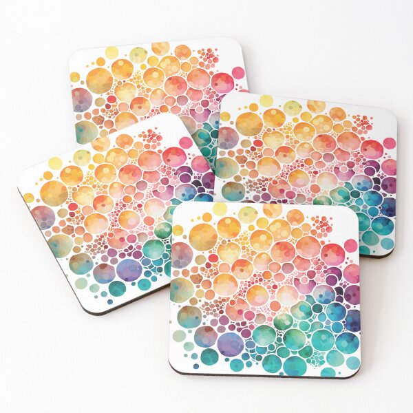 Item preview, An Abstract Watercolor Painting of Vibrant Circles - Boho Chic Patterns designed and sold by GVRDesign.