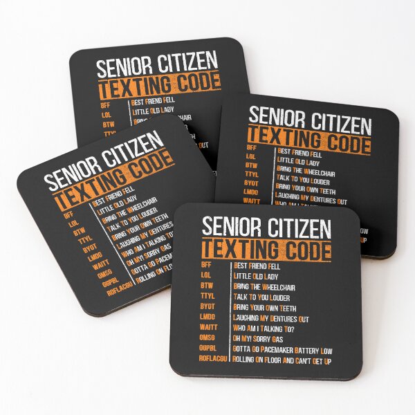Item preview, Senior Citizen's Texting Code Father's Day  designed and sold by Dolphin Graphic.
