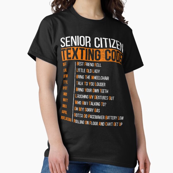 Item preview, Senior Citizen's Texting Code Father's Day  designed and sold by Dolphin Graphic.