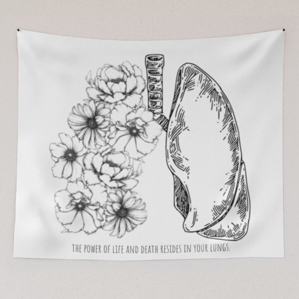 Item preview, The power of life and death resides in your lungs designed and sold by MidwesternFlair.