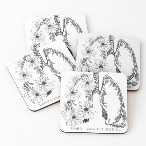 Item preview, The power of life and death resides in your lungs designed and sold by MidwesternFlair.