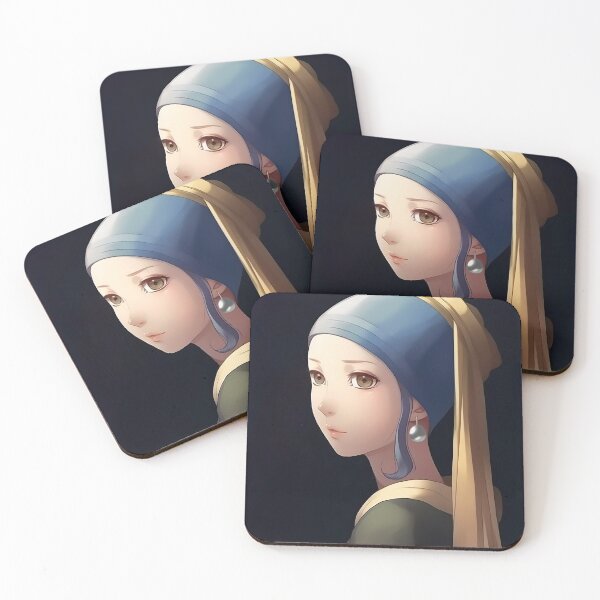 Item preview, Girl with a Pearl Earring - Anime Wallpaper designed and sold by KAIGAME Art.
