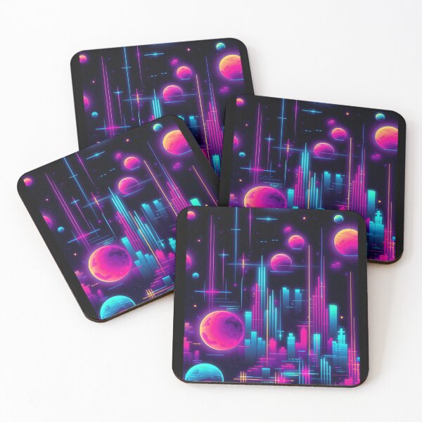 Item preview, Neon Moonrise designed and sold by GlintageArt.