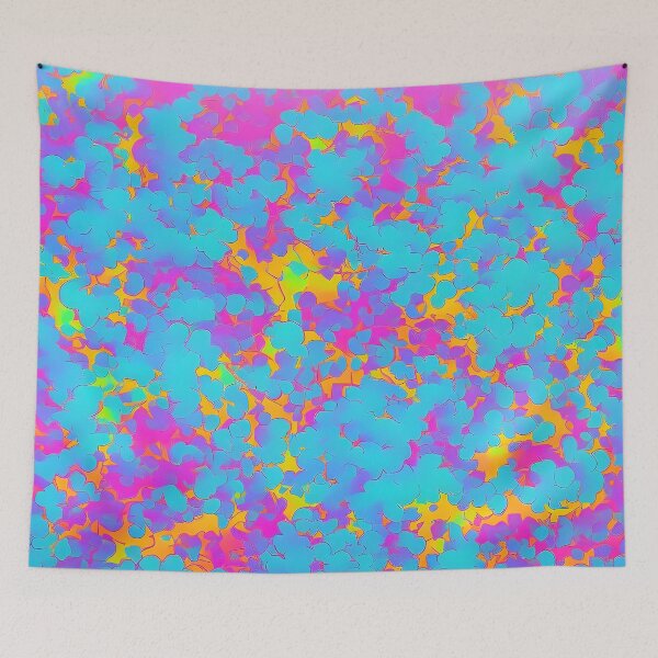 Item preview, Vibrant Fluffy Multicolored Slime designed and sold by salmonman101.
