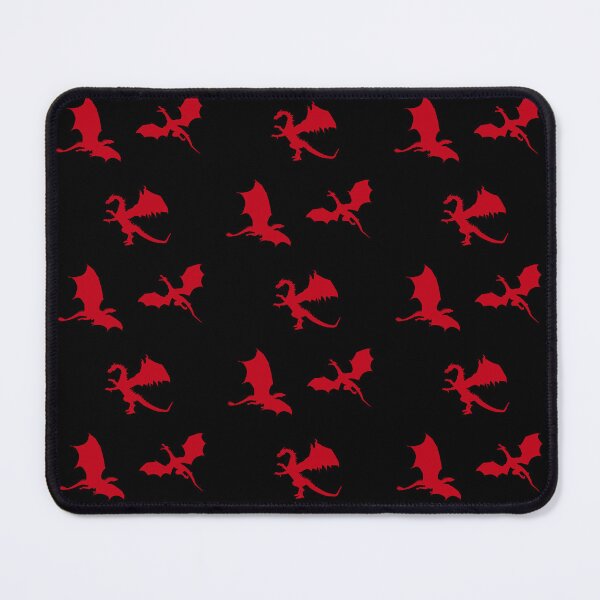Item preview, House Targaryen Dragon Pattern Red on Black designed and sold by ArtCounts.
