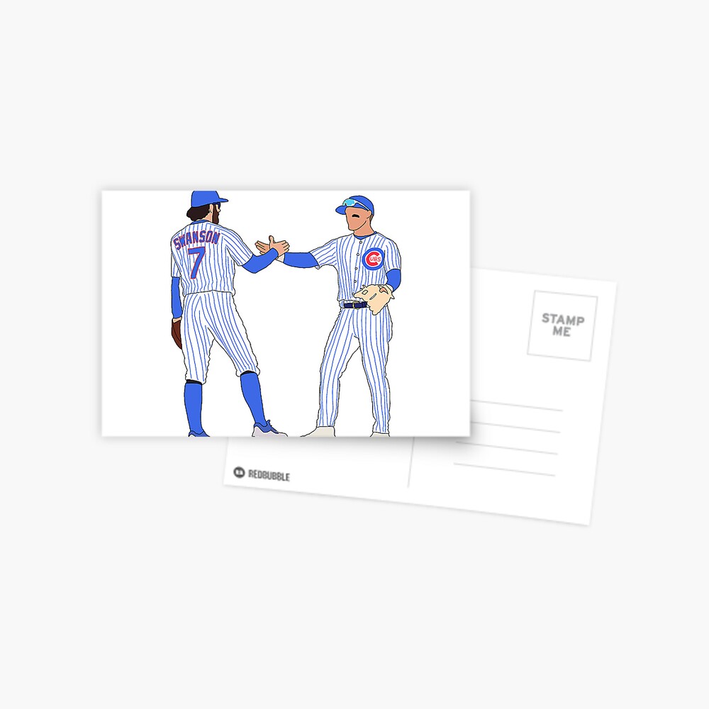 Dansby Swanson and Nico Hoerner Sticker for Sale by megangray01