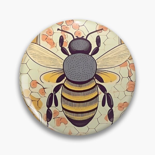 Item preview, Cute Bee Pattern designed and sold by AnimalisticArts.