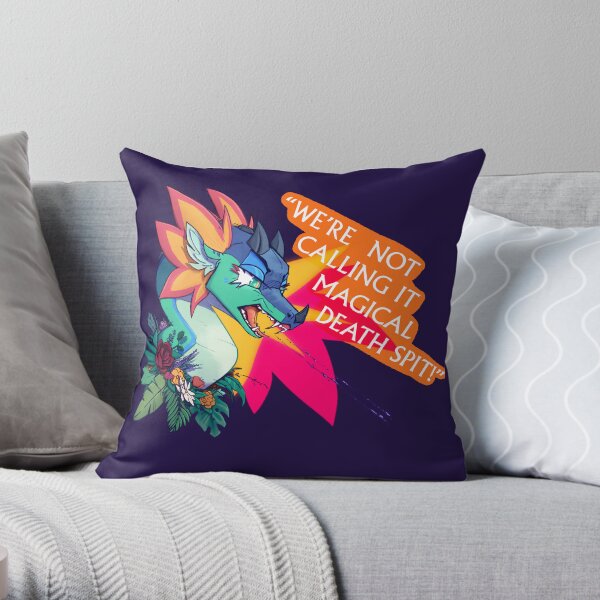 Glory with plants | wings of fire -“We’re not calling it magical death spit!” Throw Pillow