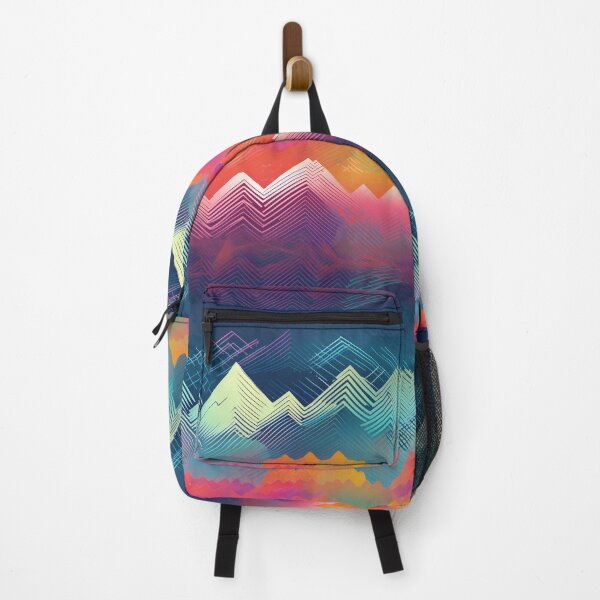 Item preview, Abstract Landscape pattern, modern vivid colors designed and sold by Hazmat-AI7.