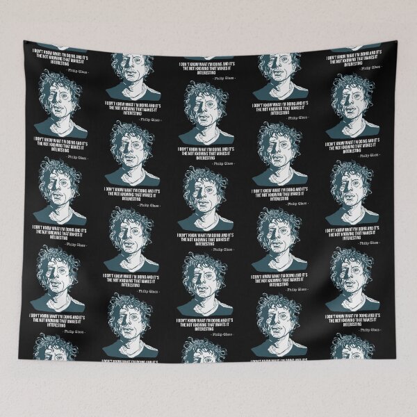 Item preview, Philip glass I don’t know what I’m doing and it’s the not knowing designed and sold by One55store.