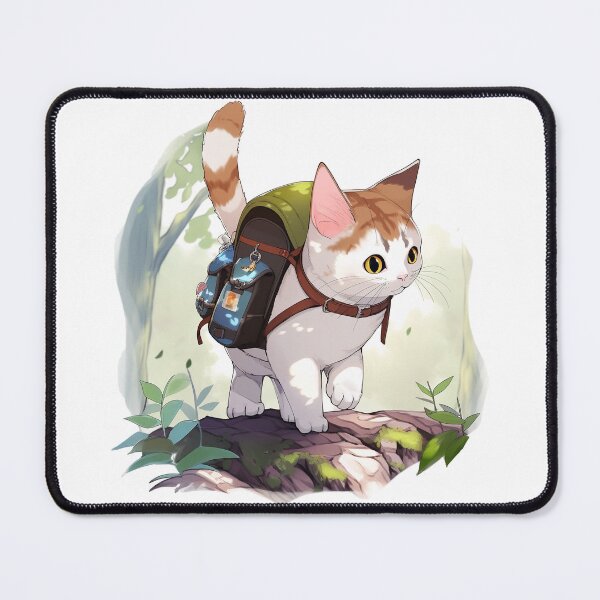 Artikelvorschau, Backpacking Kitty | Japanischer Anime-Stil entworfen und verkauft von mtperspective.
