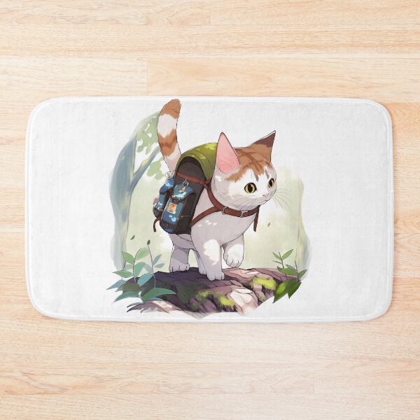 Artikelvorschau, Backpacking Kitty | Japanischer Anime-Stil entworfen und verkauft von mtperspective.
