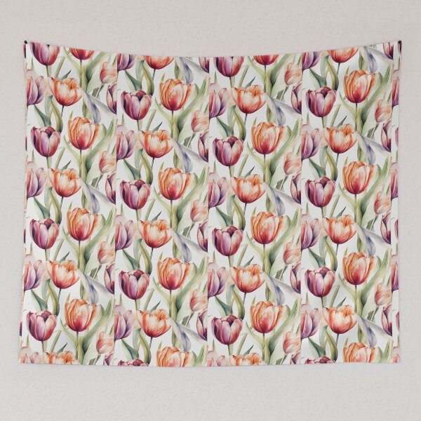 Artikelvorschau, wall vegetables pattern art flowers and leaves vintage colors flowers vector art pattern for home decoration ,Cute flowers Watercolor Wildflower clipart,Abstract watercolor Plums art painting entworfen und verkauft von MariamaArts.