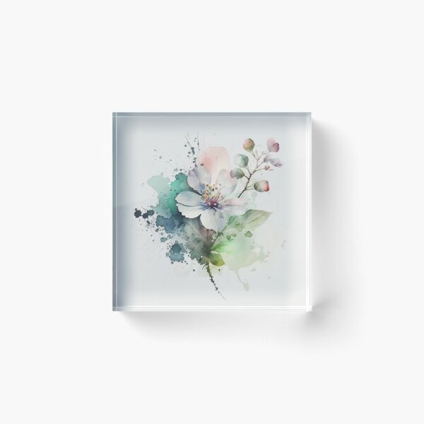 Aperçu de l'œuvre wall paper floral pattern art flowers and  leaves vintage colors flowers vector art pattern for home decoration ,Cute flowers Watercolor Wildflower clipart,Abstract watercolor Plums art painting créée et vendue par MariamaArts.